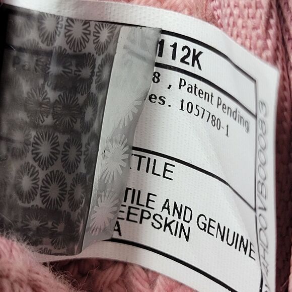 Ugg Australian Heirloom Women's Boots Size 8 Pink Canvas Lace Up Shoes - Picture 8 of 11